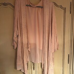 Lane Bryant 26/28 blush overpiece